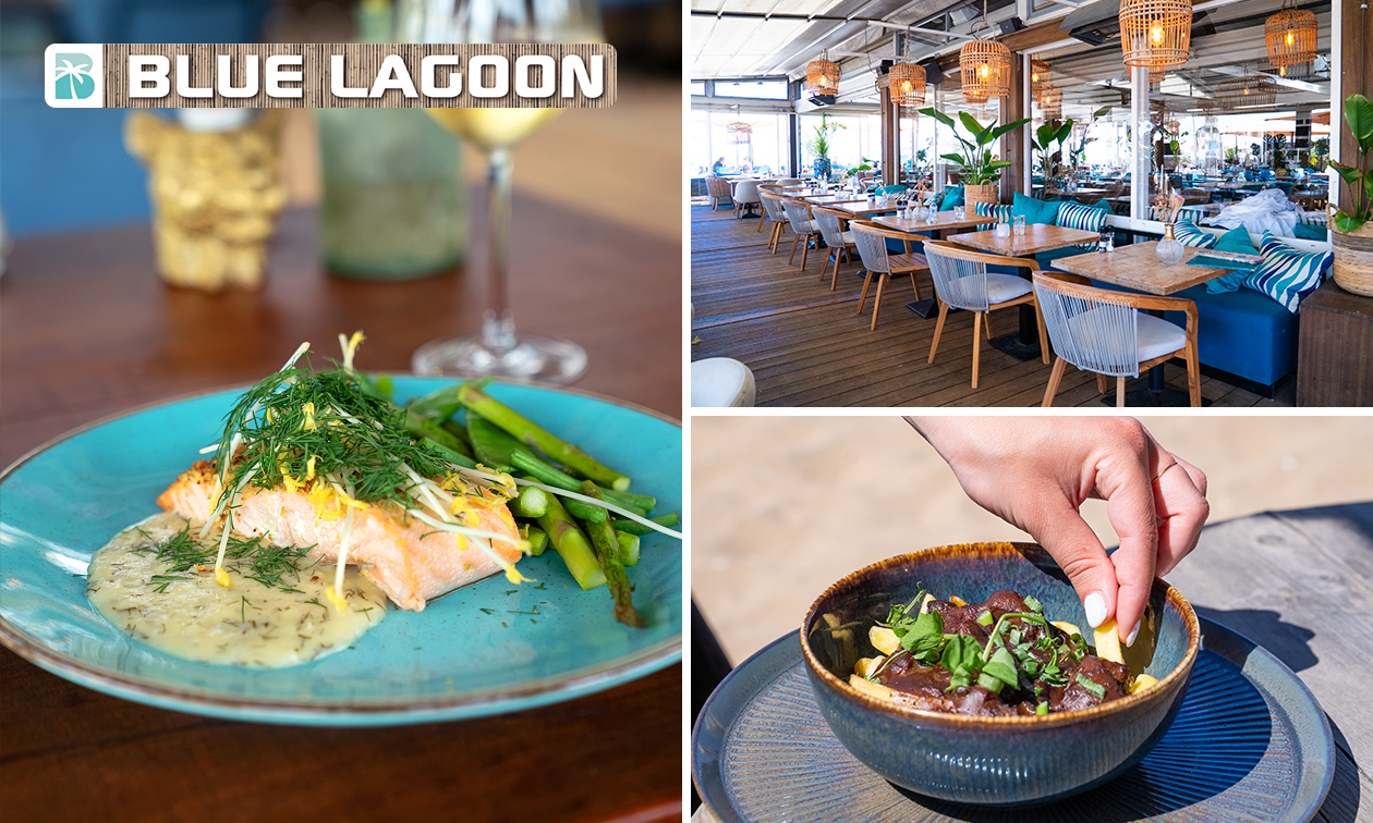 2-gangendiner à la carte bij Strandpaviljoen Blue Lagoon