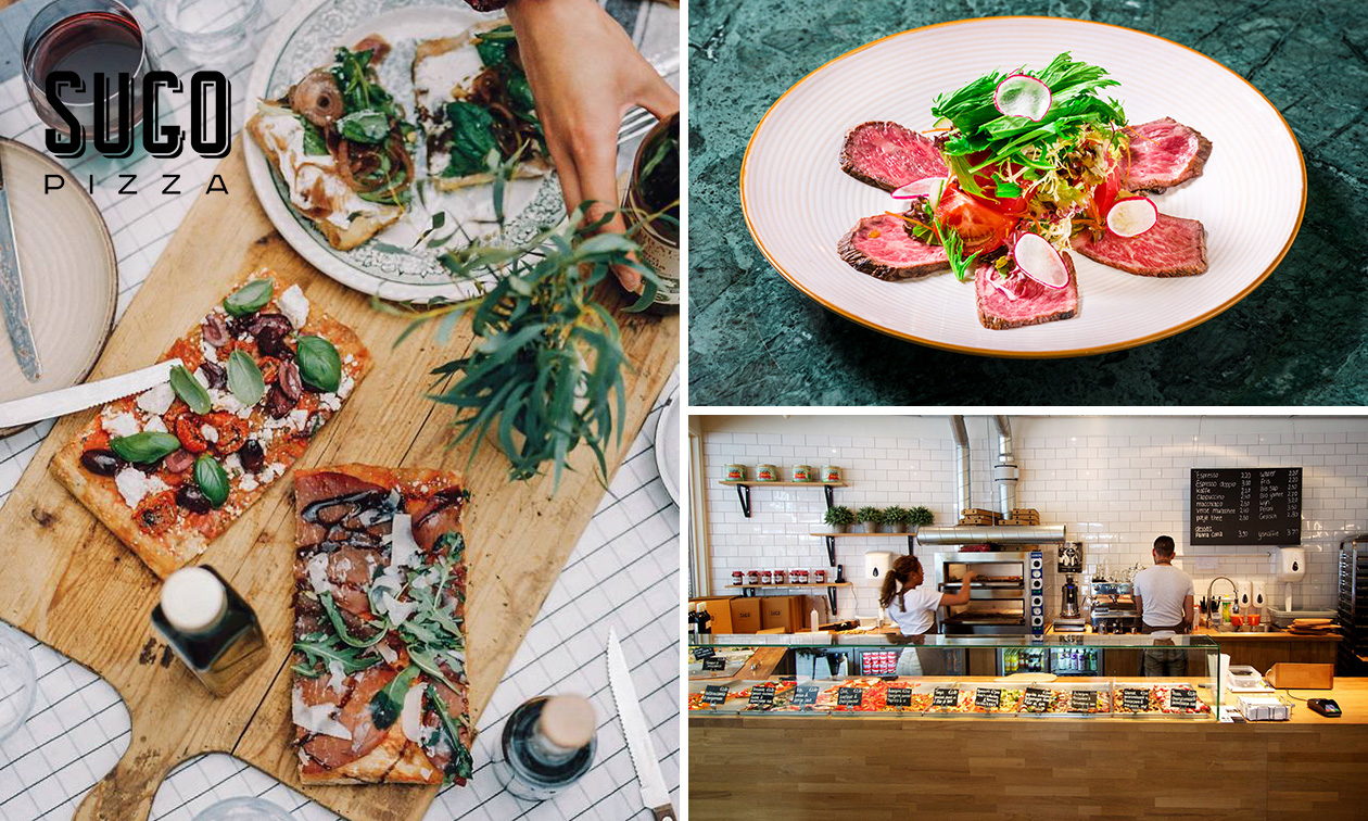 2-gangendiner met onbeperkt pizza bij SUGO