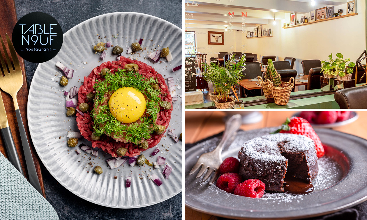 Menu en 2 ou 3 services à la carte dans le Vieux-Lille