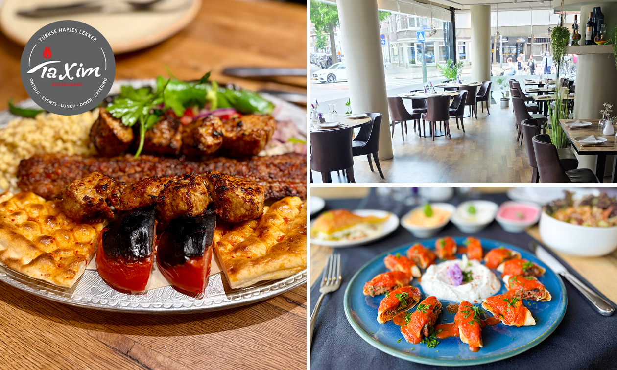 Turks 3-gangen keuzediner bij Taxim Restaurant