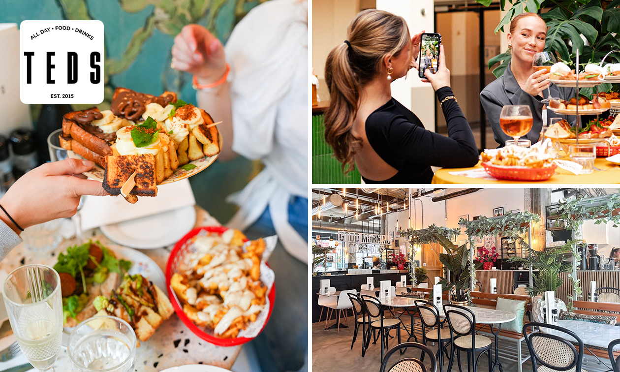 Shared brunch + onbeperkt waffle fries bij Teds in Eindhoven