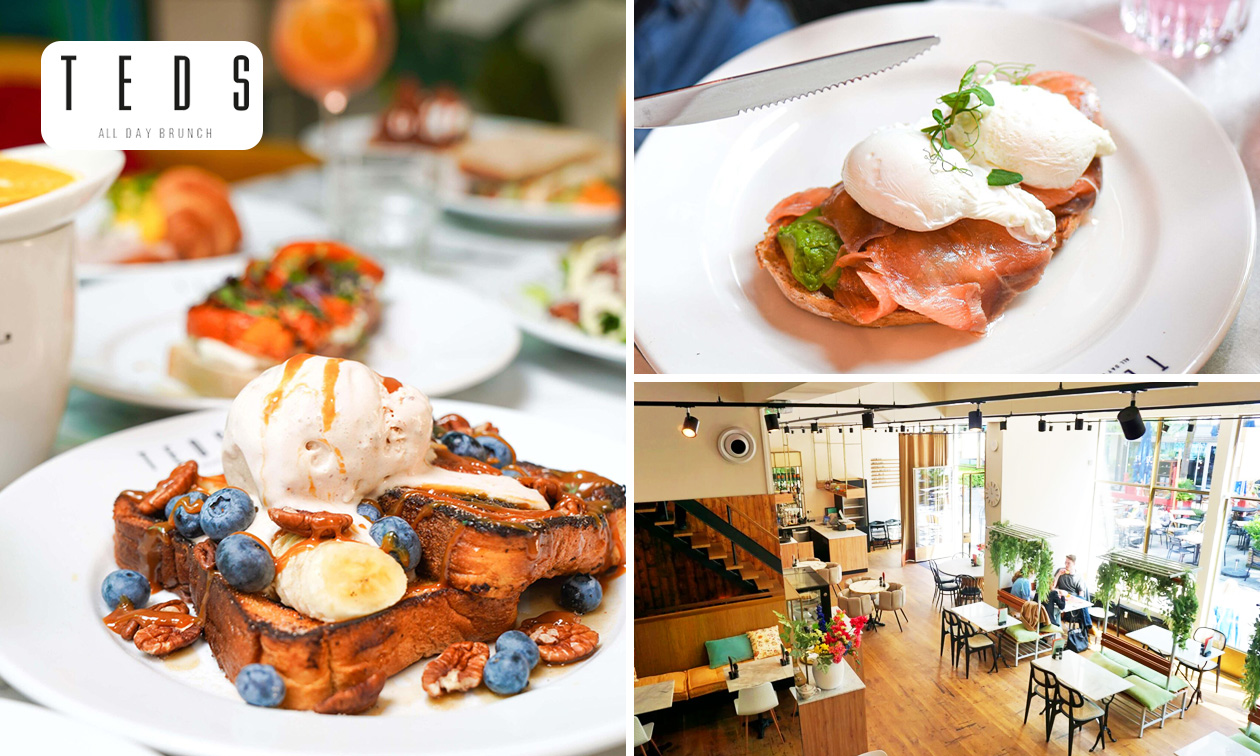 Ontbijt + jus d'orange + koffie/thee en evt. glas bubbels bij Teds Rotterdam Lijnbaan