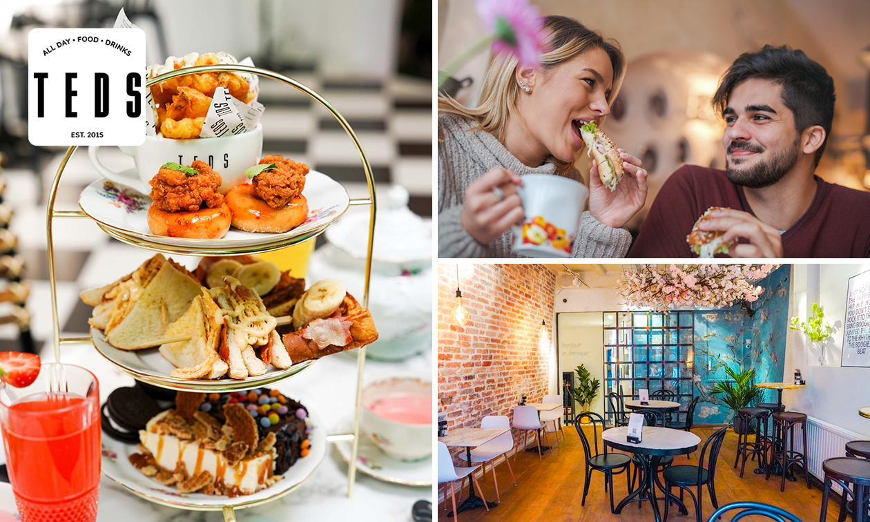 High tea (1,5 uur) + evt. bubbels bij Teds in hartje Utrecht