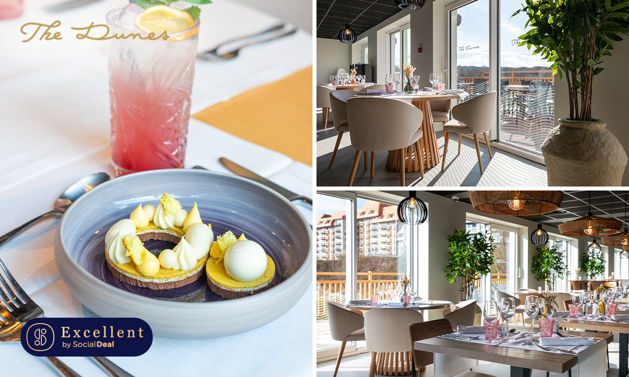 Gastronomisch 3-, 4- of 5-gangendiner bij The Dunes Restaurant