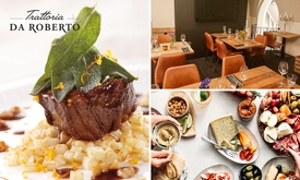 5-gangendiner + friandises bij Trattoria da Roberto