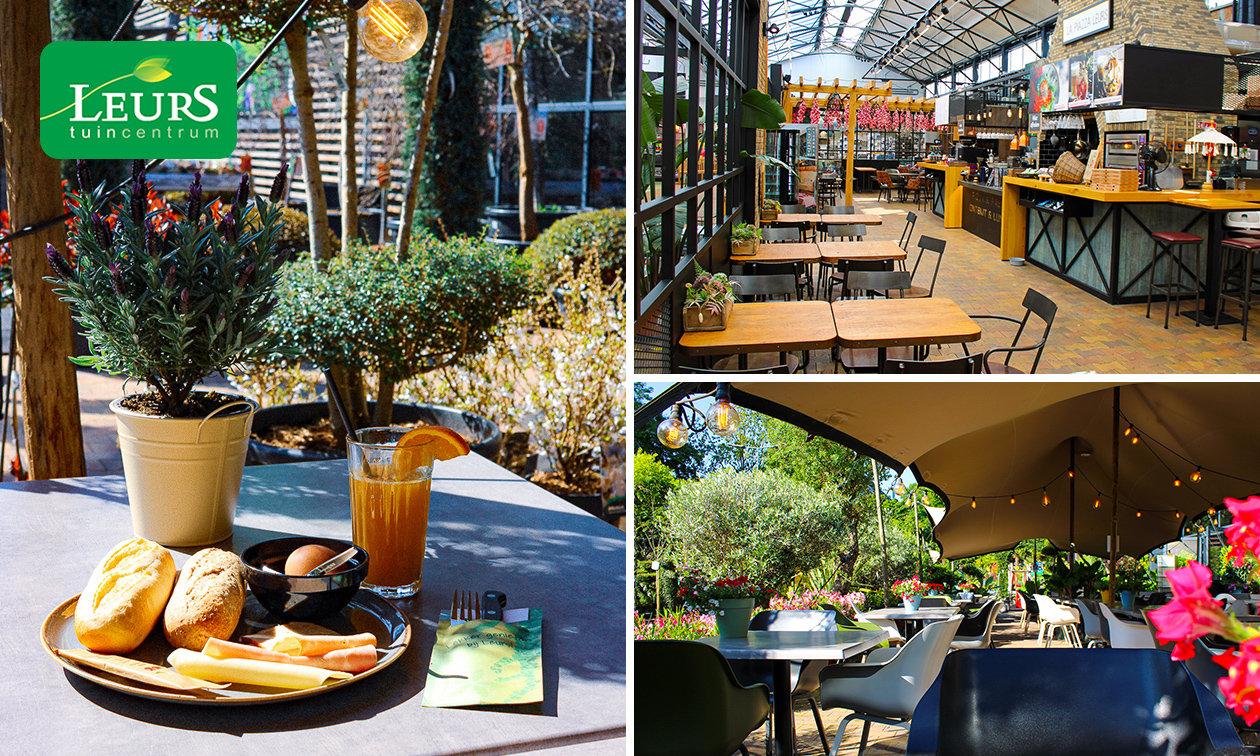 Ontbijt bij Restaurant La Piazza in Tuincentrum Leurs