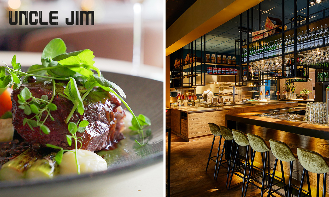 3-gangendiner à la carte bij Uncle Jim