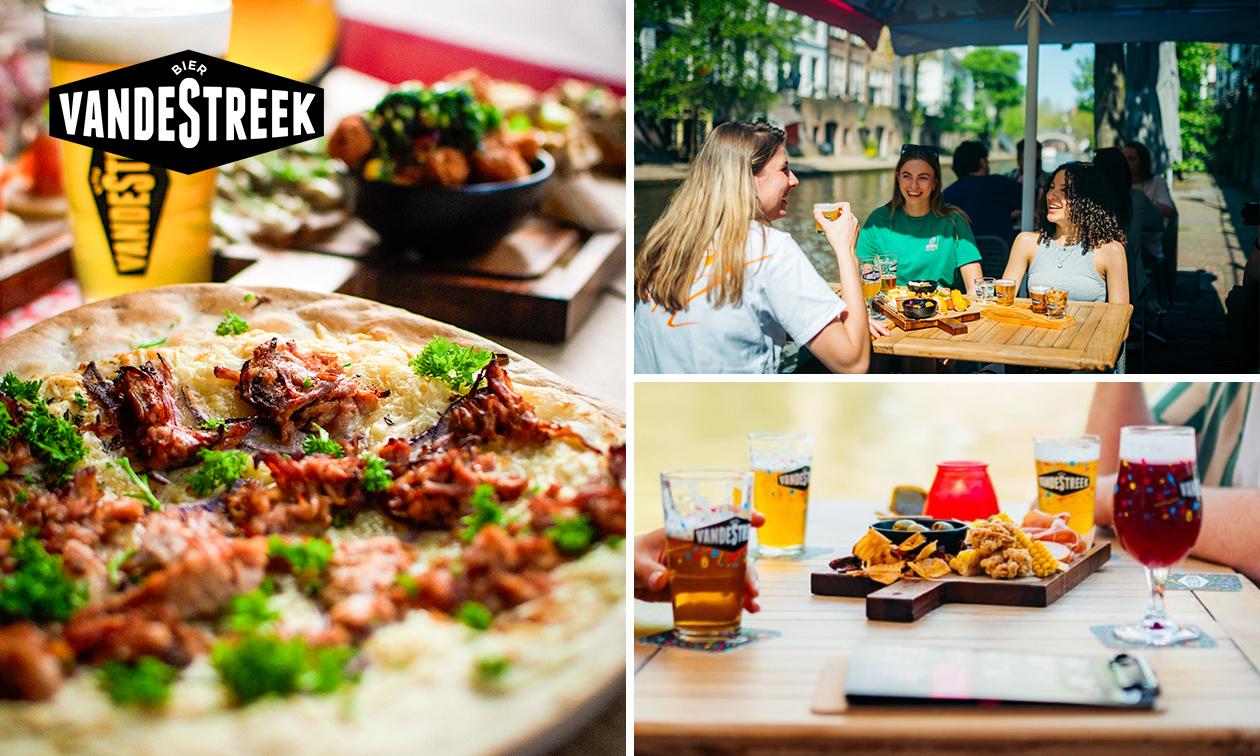Lunchgerecht naar keuze of borrelplank + bierproeverij bij VandeStreek Oudegracht