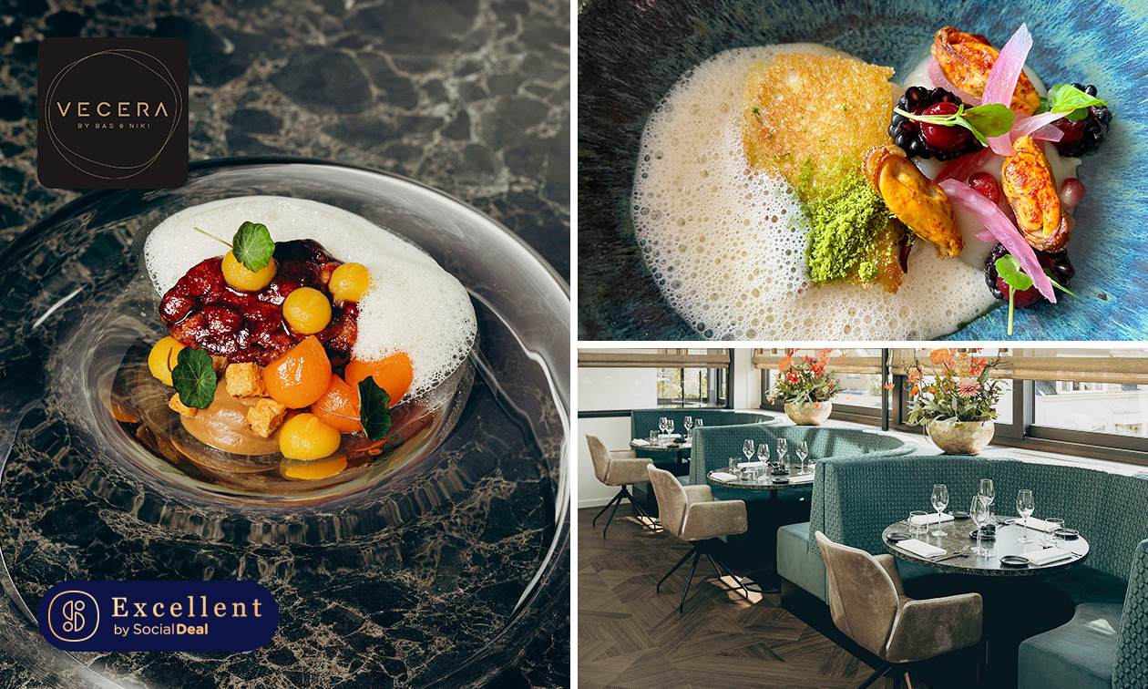 3-gangen shared dining of 4- of 5-gangendiner van de chef bij Vecere By Bas & Niki