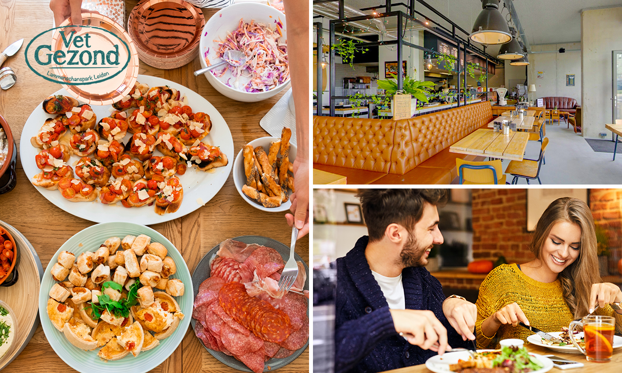 3-gangen shared dining-diner bij Vet Gezond