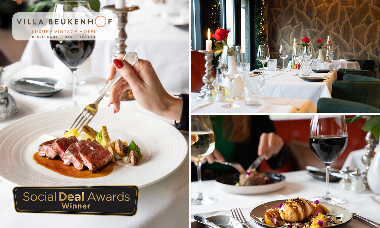 5-gangendiner + amuse + bubbels bij Villa Beukenhof