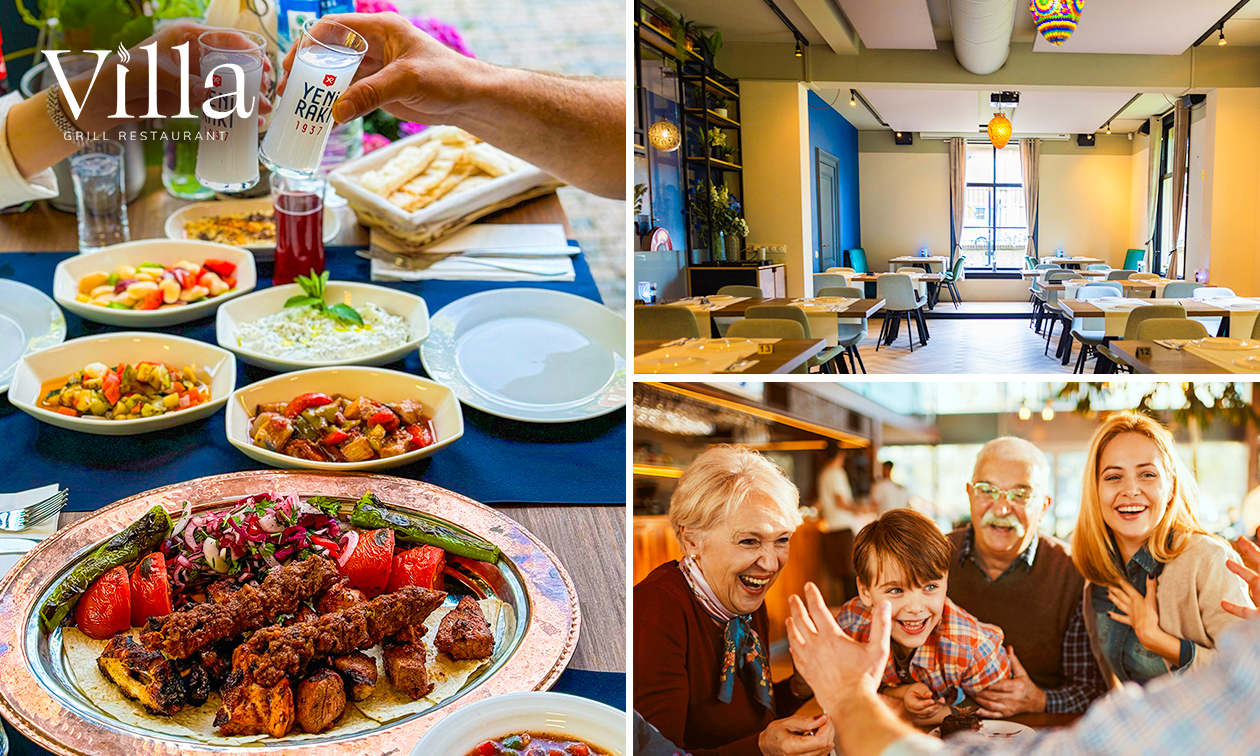 Turks 3-gangendiner à la carte bij Villa Garden