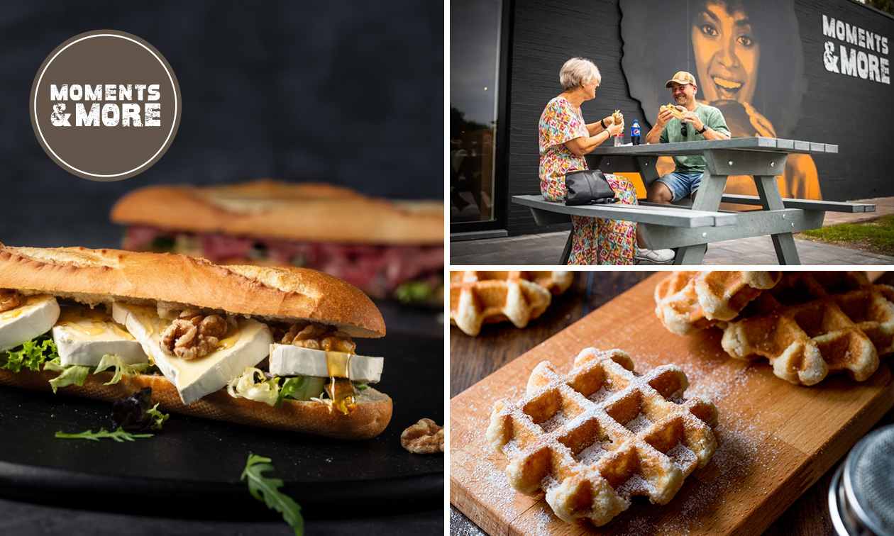 Broodje + wafel + frisdrank bij Vissers Moments & More Sliedrecht