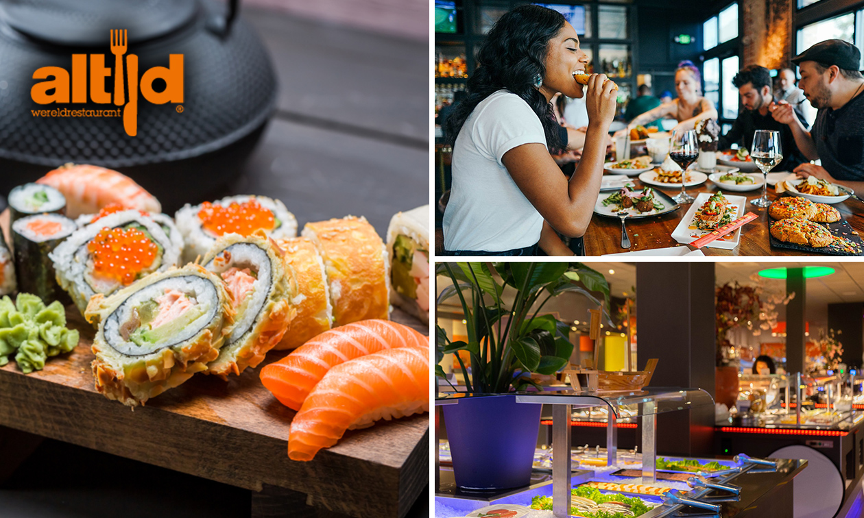 All-You-Can-Eat-lunch + drank (2 uur) bij Altijd