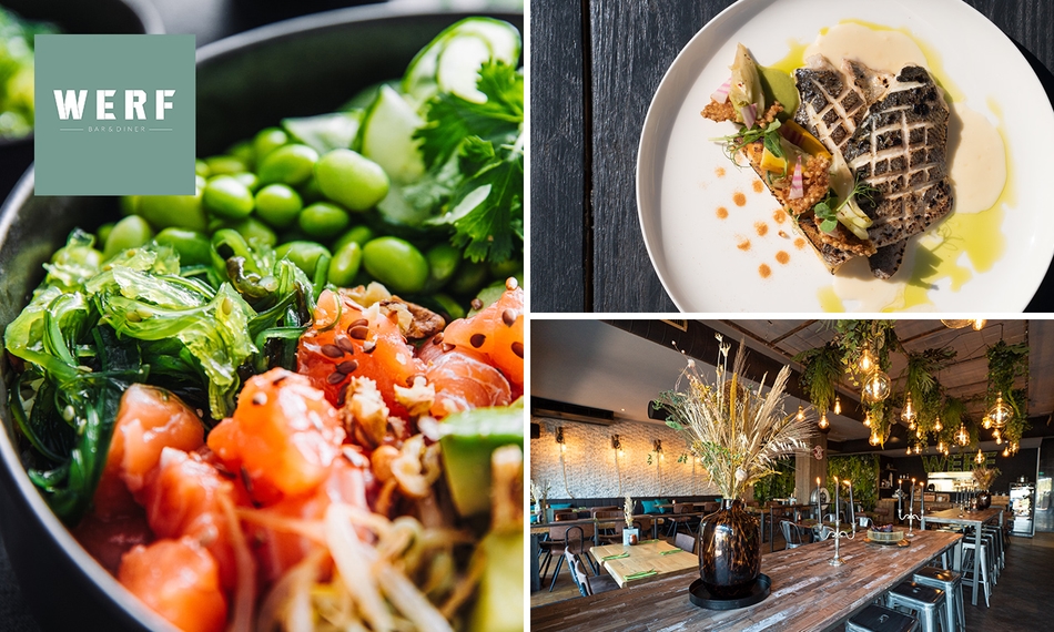 WERF Bar & Diner, 2-gangenlunch à la carte aan de Waal save 47% in